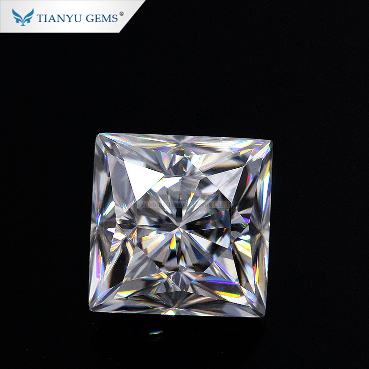 Made in China Wholesale Moissanite Diamond princess cut moissanite per carat price for sale