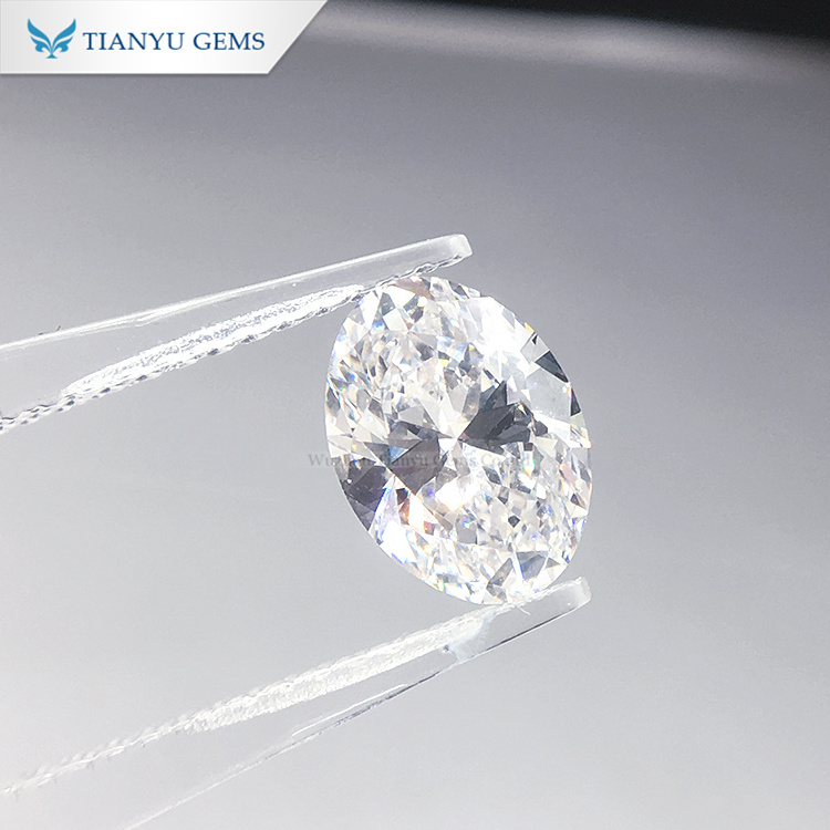 Tianyu Gems Wholesale Price Diamond Oval cut DEF VS Clarity 2CT Lab Grown HPHT/CVD Loose Diamond