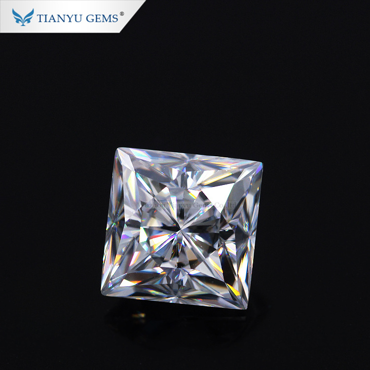 Made in China Wholesale Moissanite Diamond princess cut moissanite per carat price for sale