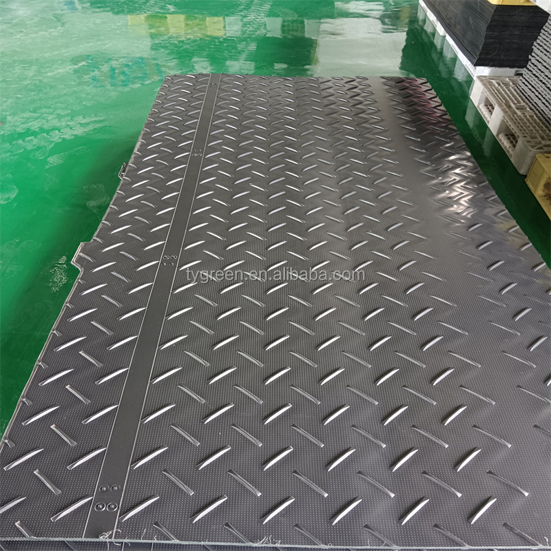 HDPE 4x8 ft protection construction ground cover mats plastic ground protection mats 4x8