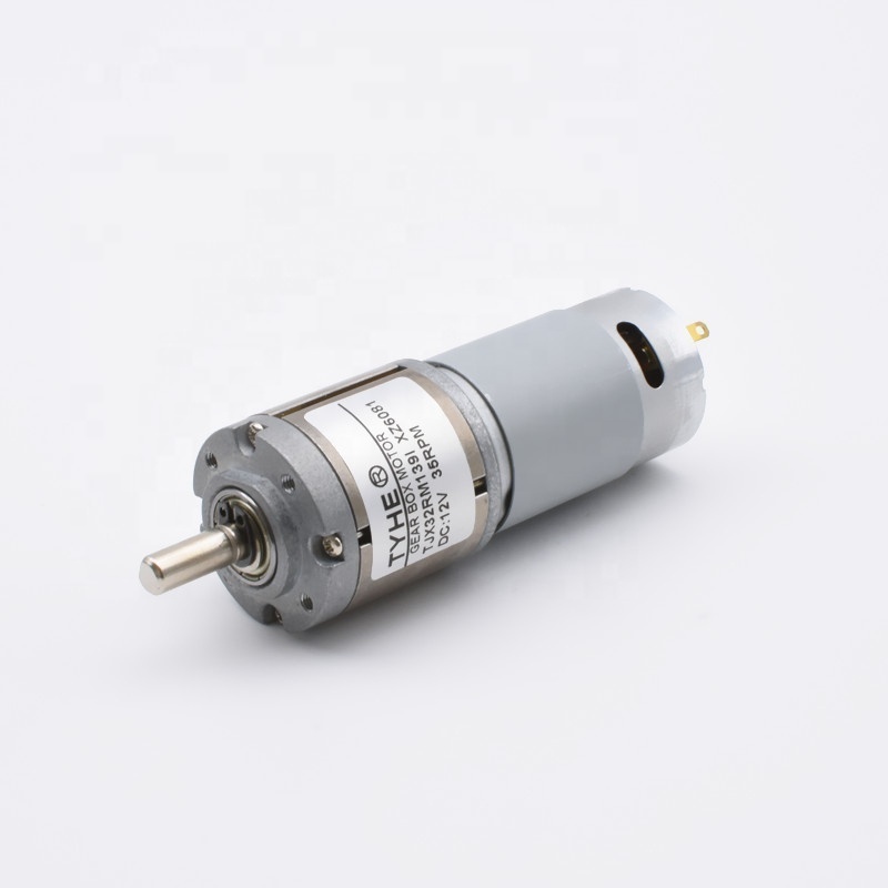 OEM 32mm micro gearbox 12 volt 12v 24v low rpm big torque 10rpm 130rpm 20kgcm 50kgcm 5w 6w rs395 brushed dc planetary gear motor