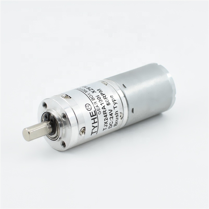 Reversible 24mm gearmotor 12v 24v 7.2vdc 9v 1 rpm 1 nm 10kgf 3 watt high torque battery powered 370sh dc planetary gear motor