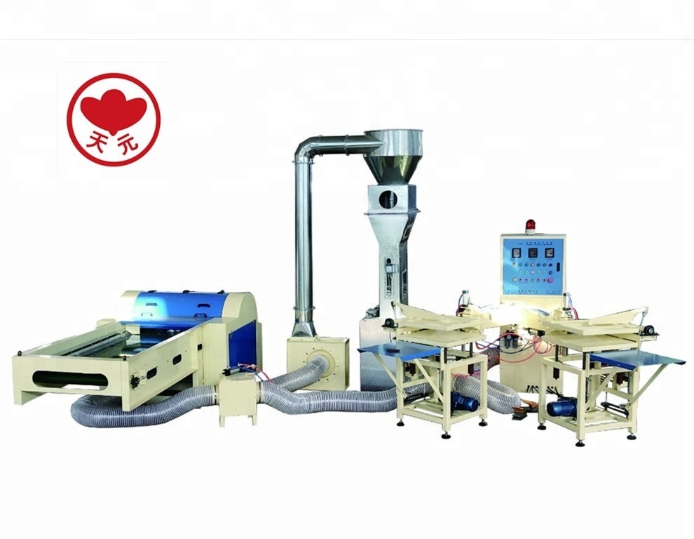 Automatic Fibre Polyester Fiber Opening Carding Pillow Cushion Pad Filling Stuffing Making Machine for Textiles Production Line