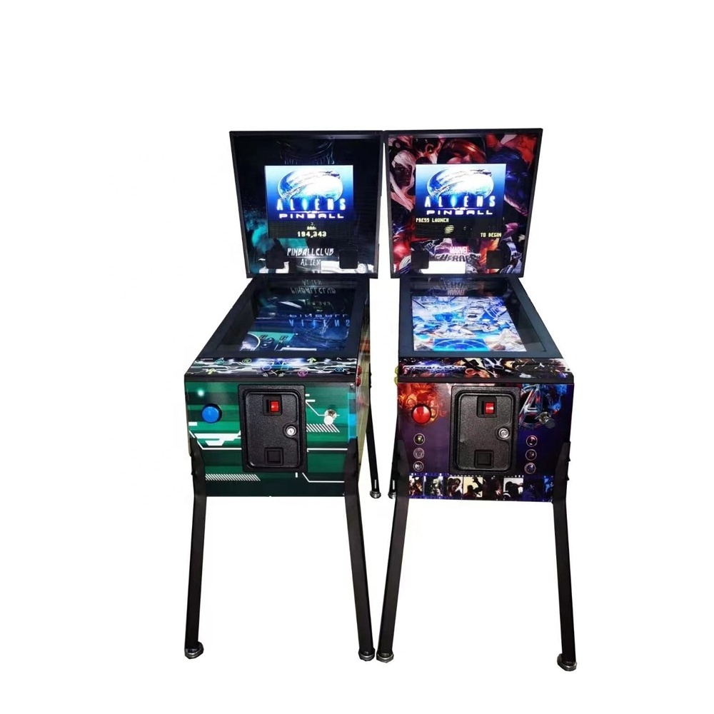 32'' Led Screen High Quality Flipper Virtual Pinball Capsule Machine Coin Metal Games Coin Operated Games Video Pinball Machine