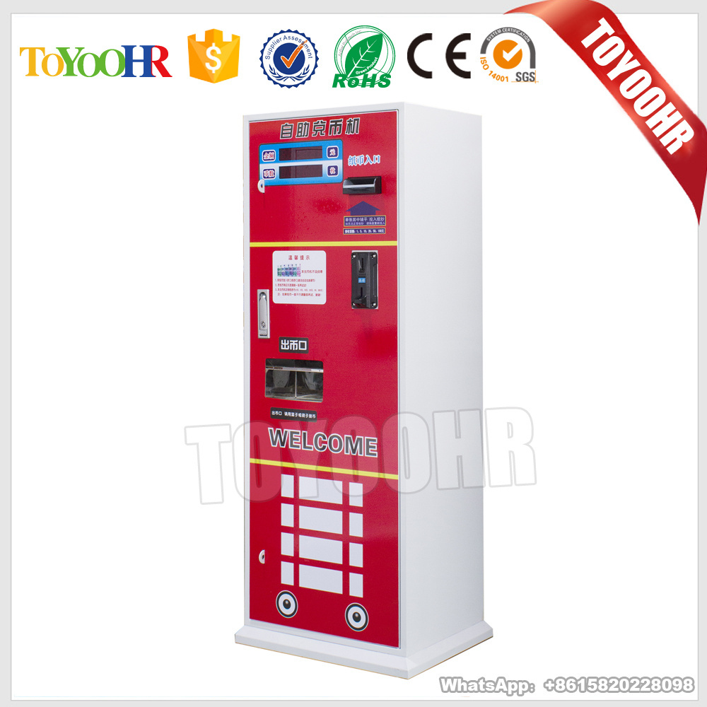 Malaysia Version Metal Cabinet Automatic Arcade Video Type Bill Money Banknote Token Changer Money Vending Coin Exchange Machine