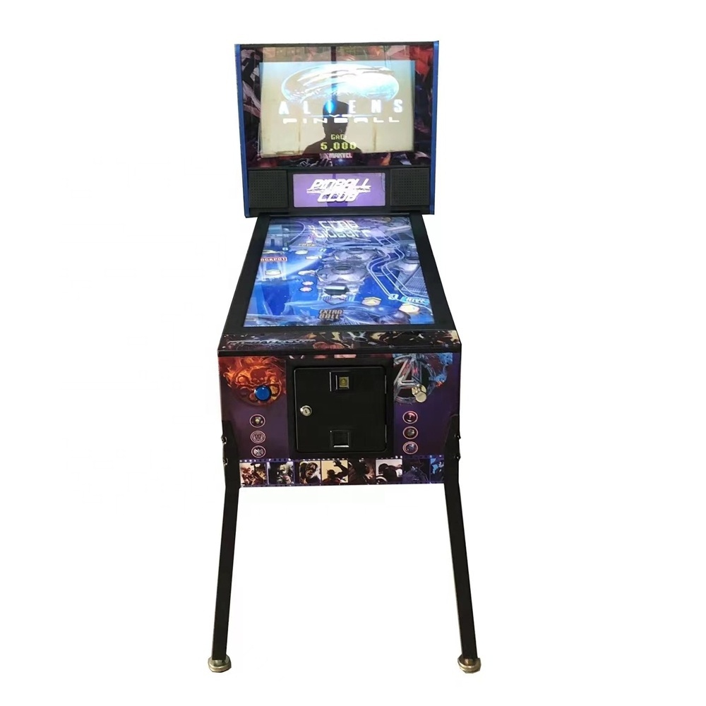 32'' Led Screen High Quality Flipper Virtual Pinball Capsule Machine Coin Metal Games Coin Operated Games Video Pinball Machine