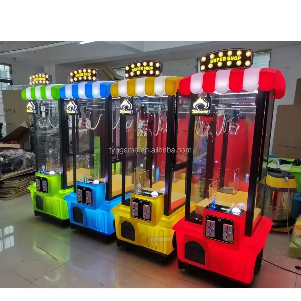 Factory Price Mini Coin-Operated Arcade Claw Crane Prize Vending Machine 220V Toy Gift Game for Ages 8+ Amusement Fun