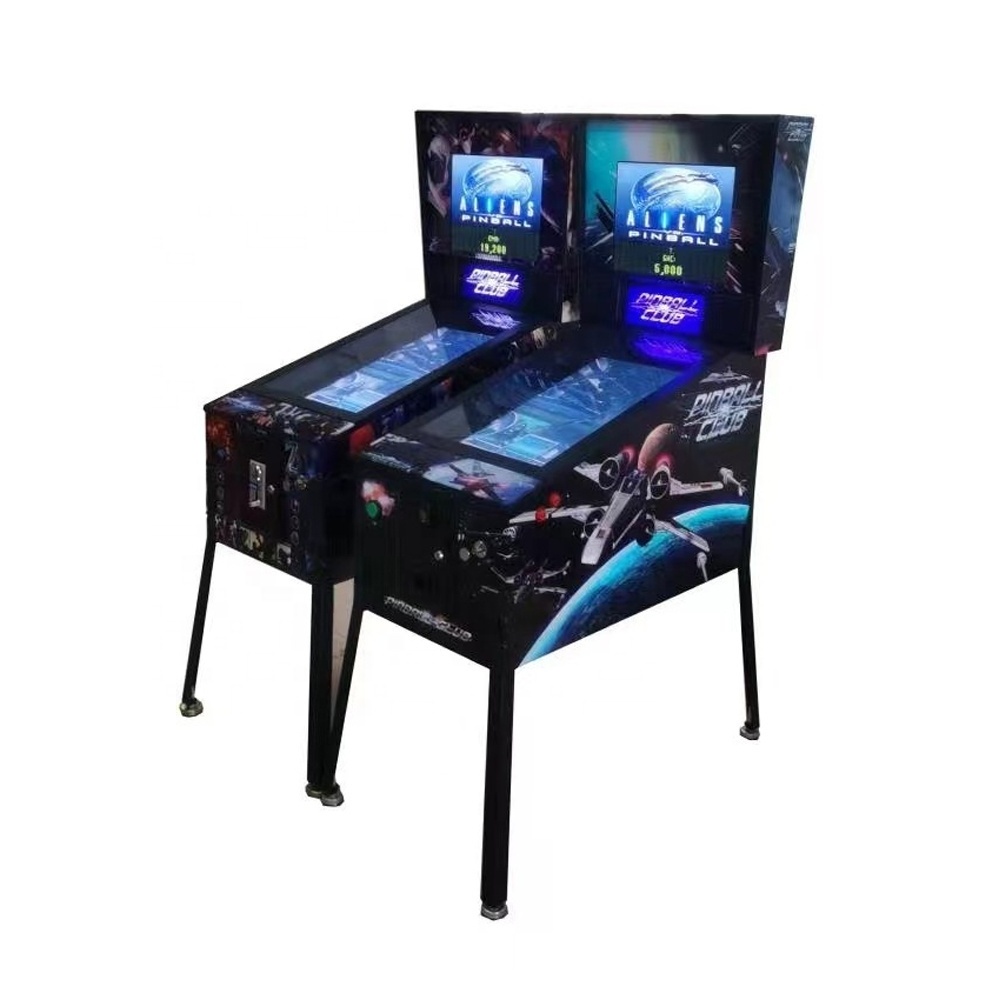 32'' Led Screen High Quality Flipper Virtual Pinball Capsule Machine Coin Metal Games Coin Operated Games Video Pinball Machine