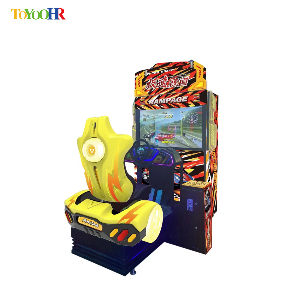 Indoor Arcade Car Racing Game Machine Simulator Coin Operated Storm the Streets Racing Games