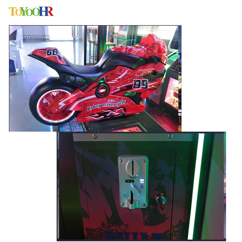 China Factory price 42''LCD moto gp simulator arcade game machine sale, motor bike arcade video game