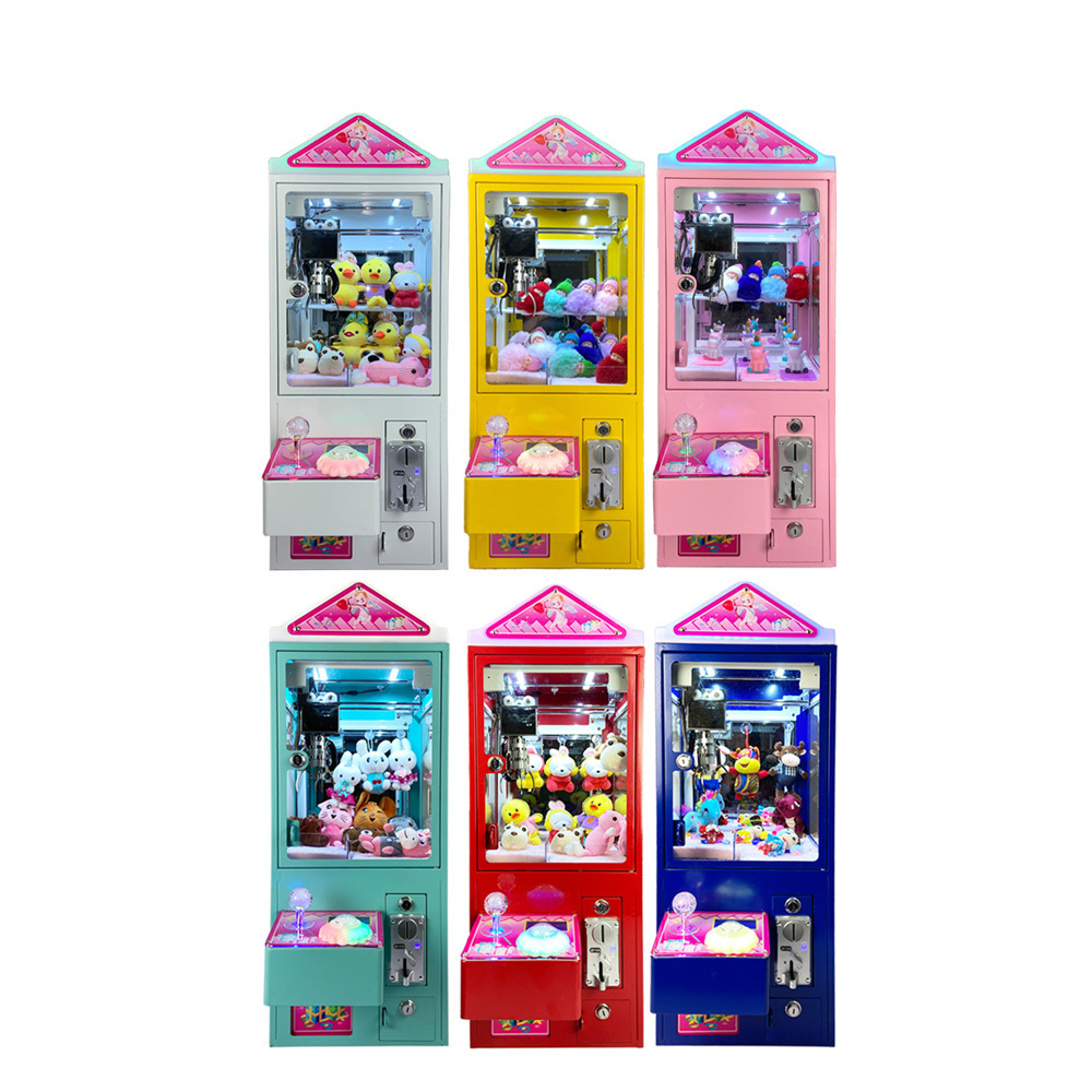 Factory Wholesale Coin Operated Gift Vending Machine Catcher Claw Toy Doll Machine Mini Claw Machine With Bill Acceptor