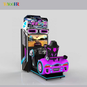 Toyoohr 55 HD Screen Coin Operated Arcade Racing Car Games Simulator Storm Streets Arcade Car Racing Game Machine