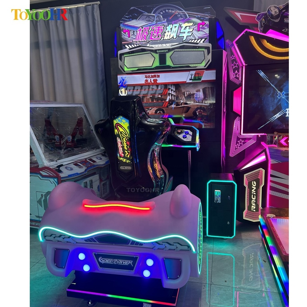 Toyoohr 55 HD Screen Coin Operated Arcade Racing Car Games Simulator Storm Streets Arcade Car Racing Game Machine