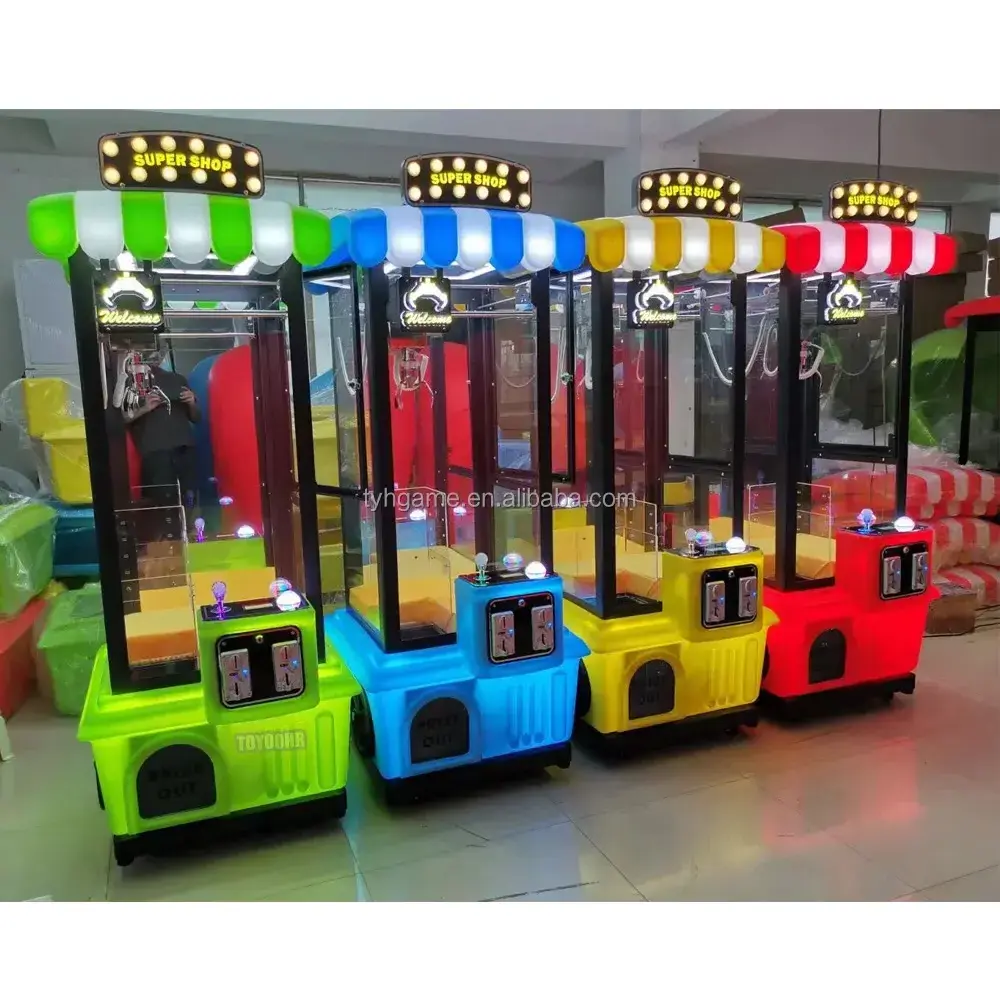 Factory Price Mini Coin-Operated Arcade Claw Crane Prize Vending Machine 220V Toy Gift Game for Ages 8+ Amusement Fun