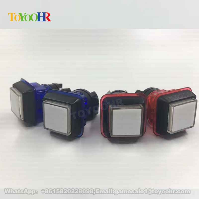 high quality gaming  POG POT O Gold game machine 29mmX29mm illuminated rectangle push button switch