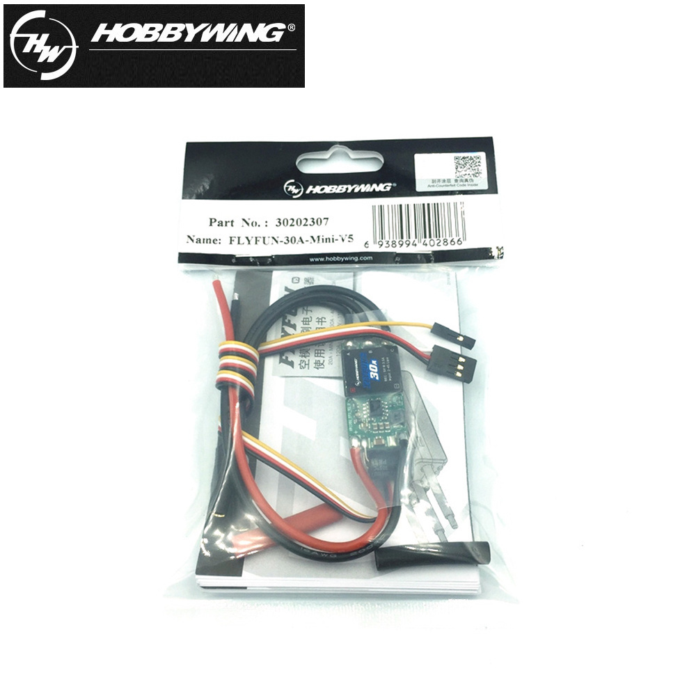 2022 Hobbywing FlyFun 30A MINI V5 2-4S Electric Speed Control ESC for RC Aircraft Multicopter Rc Airplane Helicopter