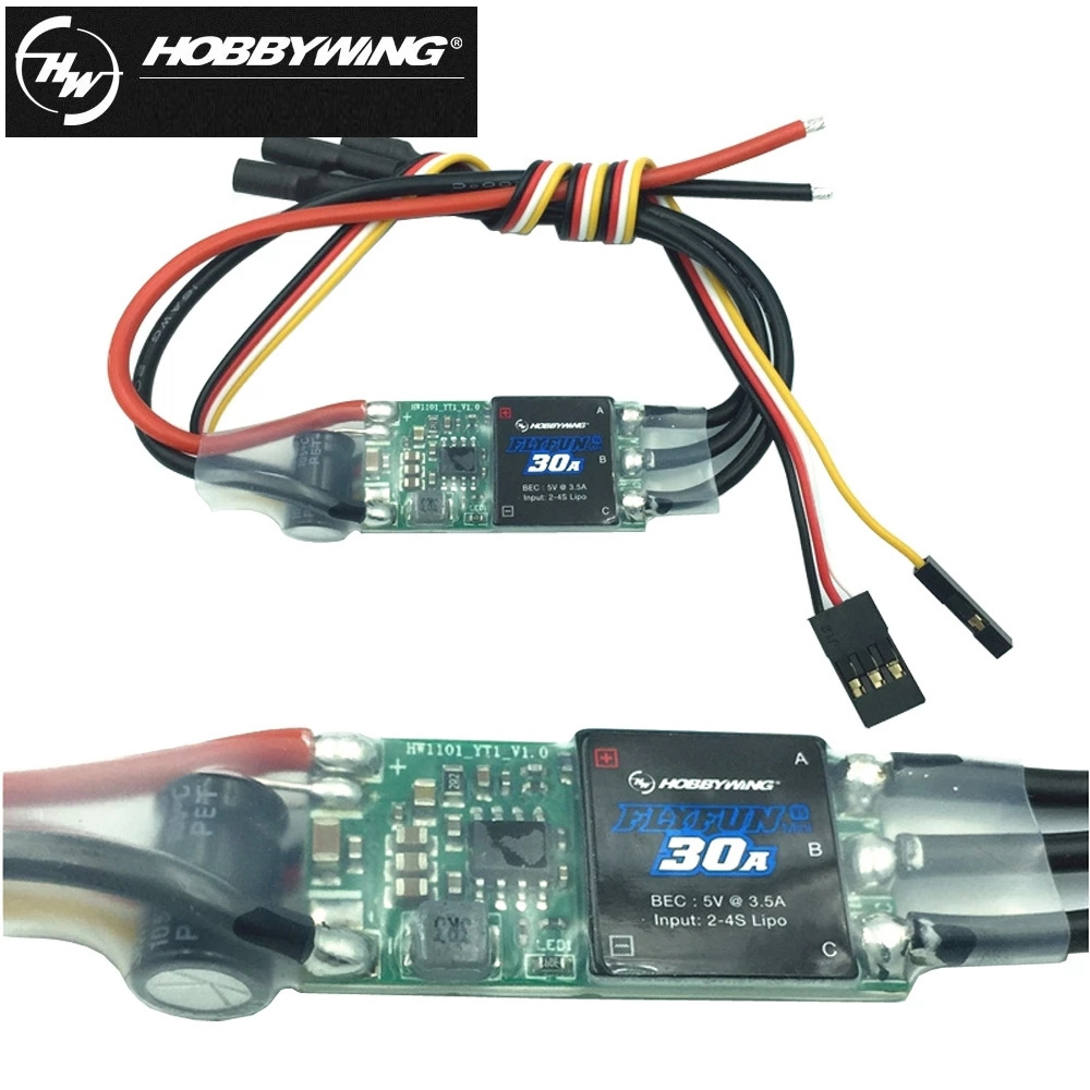 2022 Hobbywing FlyFun 30A MINI V5 2-4S Electric Speed Control ESC for RC Aircraft Multicopter Rc Airplane Helicopter