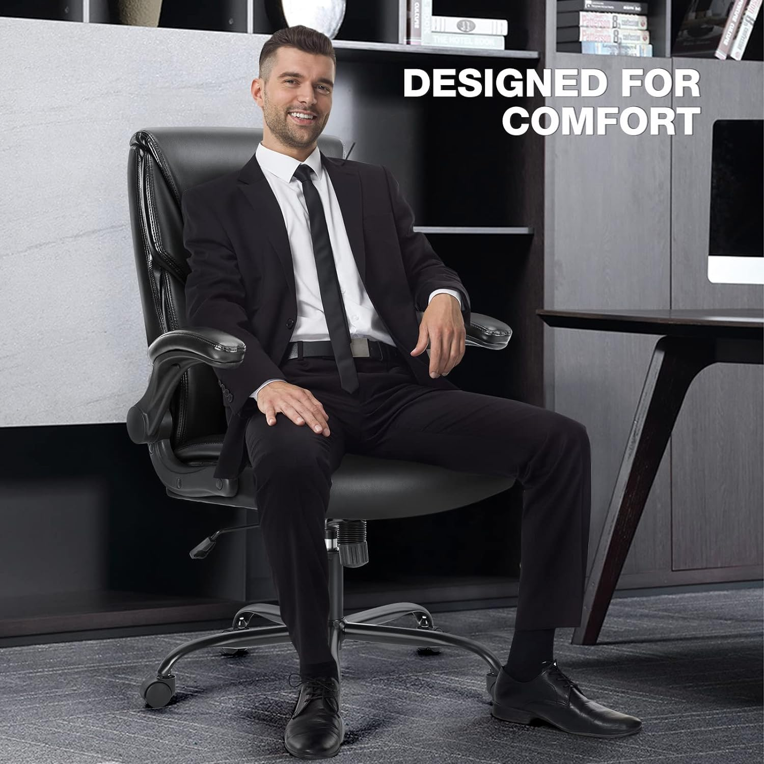 Big and Tall Chair for Office, High Back Ergonomic Executive Desk Office Chair