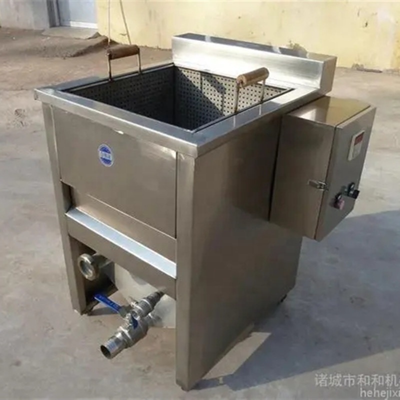 CE certificate removable automatic mesh basket snack batch fryer machine 1 basket 2 basket choice