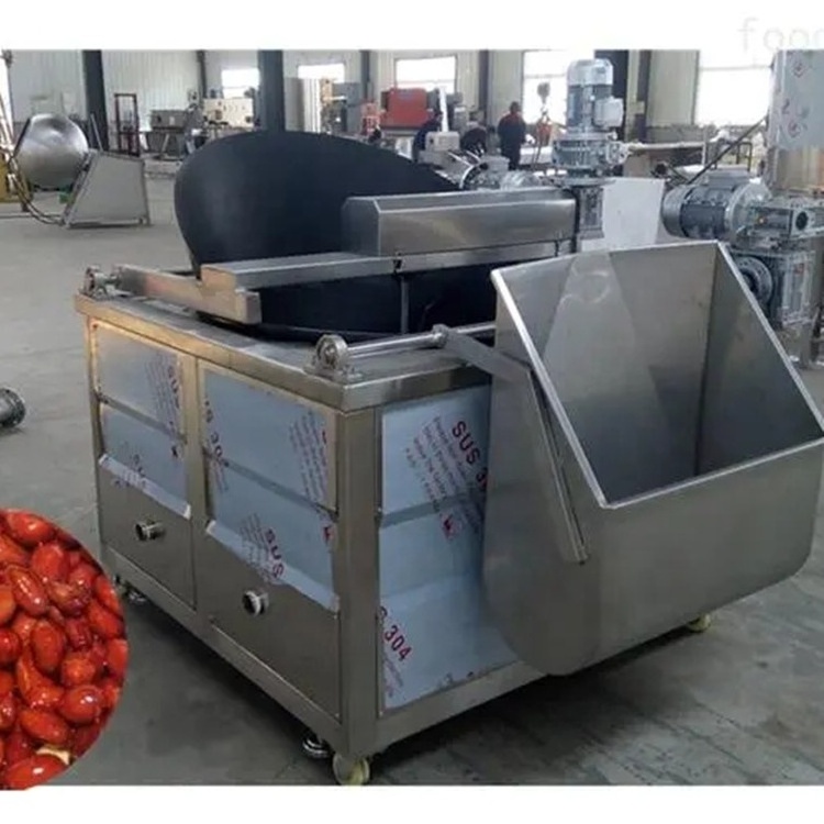 Round pot rectangle pot 100-500kg per hour automatic snack batch fryer potato chips industrial