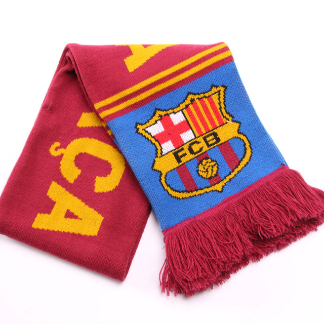 Classic Fashionable Custom Jacquard Football Fans Racing Sports Winter Acrylic Knitted Scarf