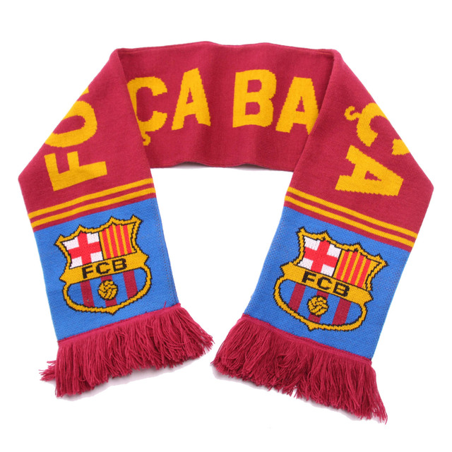 Classic Fashionable Custom Jacquard Football Fans Racing Sports Winter Acrylic Knitted Scarf