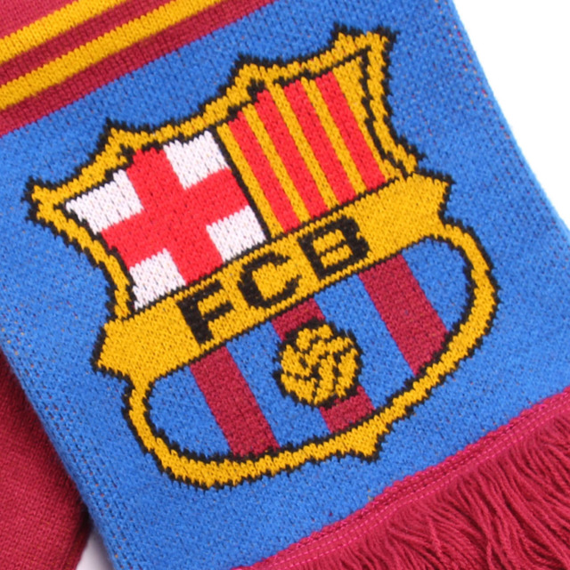 Classic Fashionable Custom Jacquard Football Fans Racing Sports Winter Acrylic Knitted Scarf