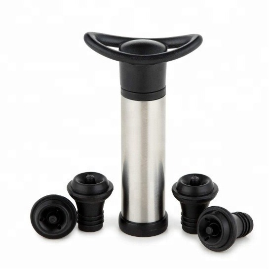 Wine saver vacuum pump with 2 air bottle stoppers wine preserver saver bottle stoppers vacuum red wine bottle stopper