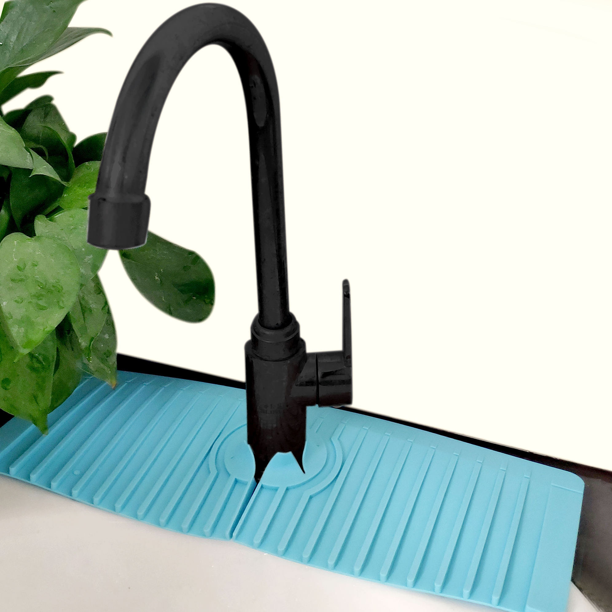 High Quality Customized Non-slip Waterproof Silicone Faucet Draining Pad Drying mat for Kitchen