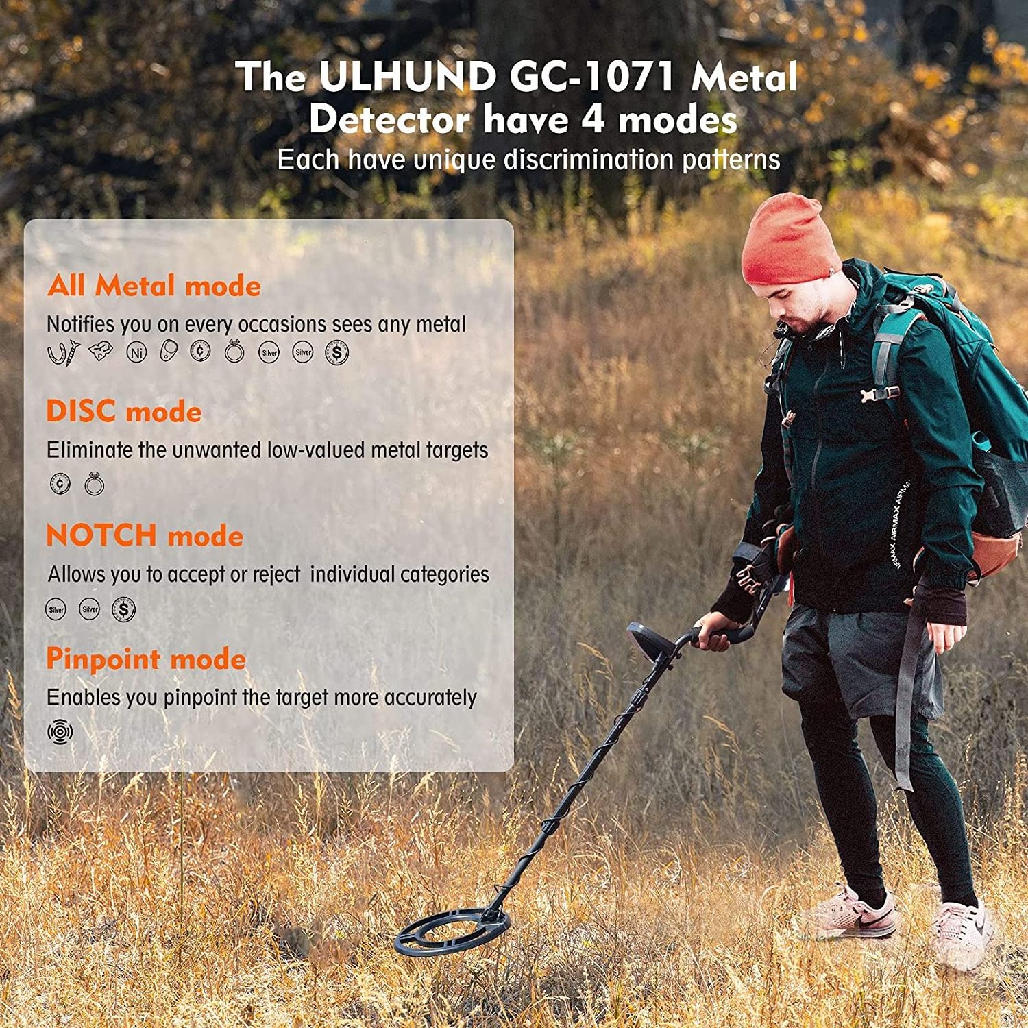 21 Century New upgraded underground treasure metal detector MD-1071 professional Underground gold metal detector