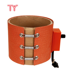 Customized Flexible Silicone Rubber Heater Silicone Rubber Heating Element Drum Band Heater For Metal Drums