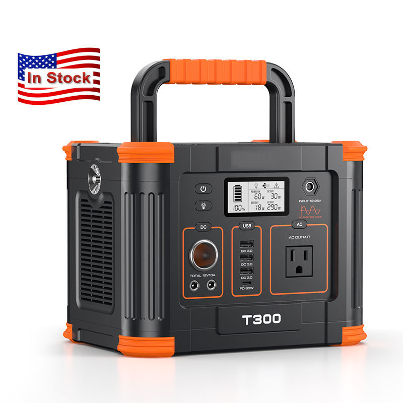 Portable Power Generator 300W 500W 2000W Solar Rechargeable Station For Outdoor Emergency Power Supply