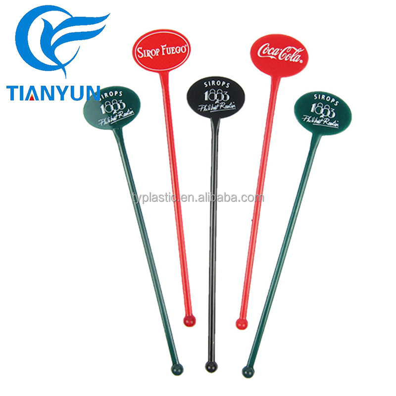 Factory plastic cocktail swizzle sticks drink wholesale coffee stirrer