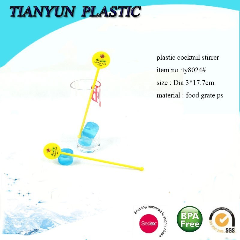 Cheap Stirrer Plastic Swizzle Stick for Promotion