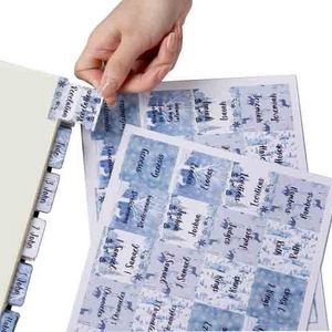 Custom Watercolor Bible Index Tabs Laminated Decorative Stickers for Catholicism Christian Gift