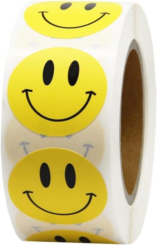 Custom Color Motivational Label Student Behavior Chart Sticker Smiley Stickers