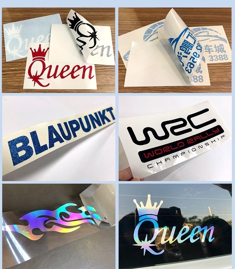 Outdoor Use Custom Weatherproof Window Logo Vinyl Car Decal Die Cut Stickers