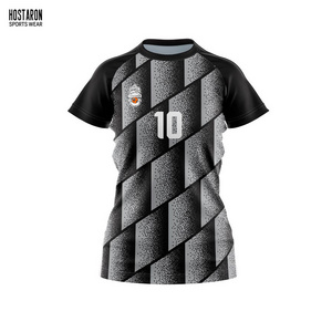 HOSTARON 100% Polyester Men Blank Volleyball Wear Uniform Custom Volleyball Jerseys Team Sublimation Logo Men Volleyball Uniform