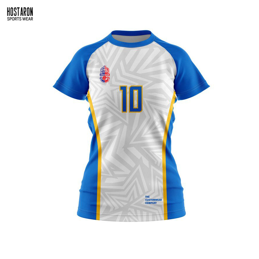 HOSTARON 100% Polyester Men Blank Volleyball Wear Uniform Custom Volleyball Jerseys Team Sublimation Logo Men Volleyball Uniform