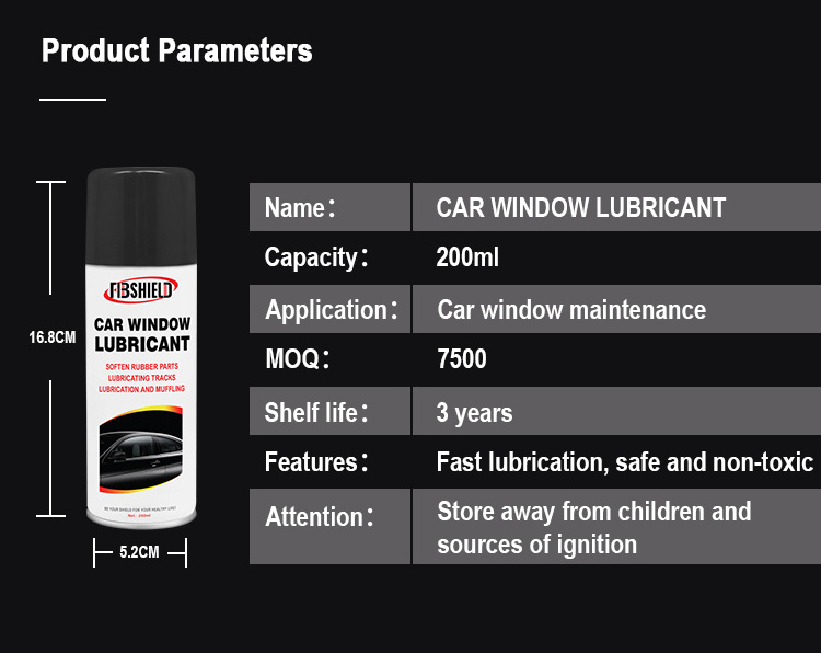 FBD OEM 00ml Aerosol Car Window Lubericant for Car Window Body Melt Ice