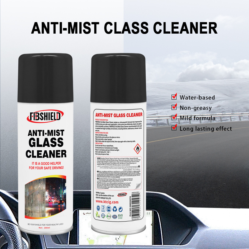 FIBSHIELD car care product anti mist glass cleaner windshield clean spray