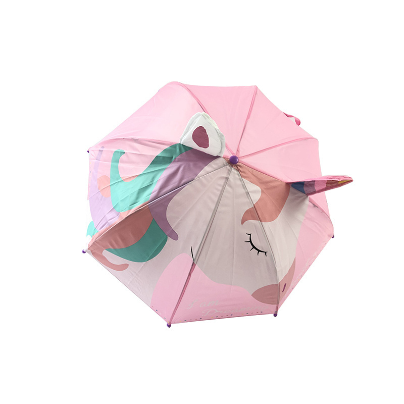 17.5  inch manual  open safety open  Animal Design Kids Umbrella, children umbrella, kids umbrella  unicorn umbrella