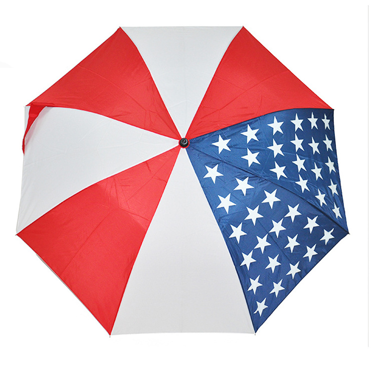 Custom Print Umbrella Rain Folding Umbrella With Logo Prints Wholesale