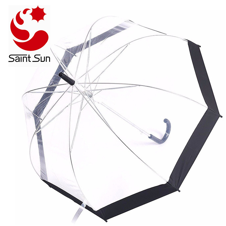 23 inch New Transparent Clear Automatic Open Bubble Dome Umbrella for Wedding Party