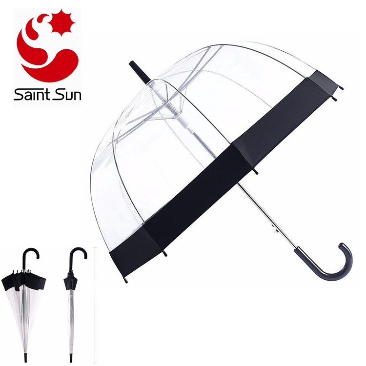 23 inch New Transparent Clear Automatic Open Bubble Dome Umbrella for Wedding Party