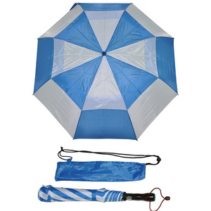 Strong Double Layer Fiberglass Large Folding Golf Umbrella 30inch Big Size