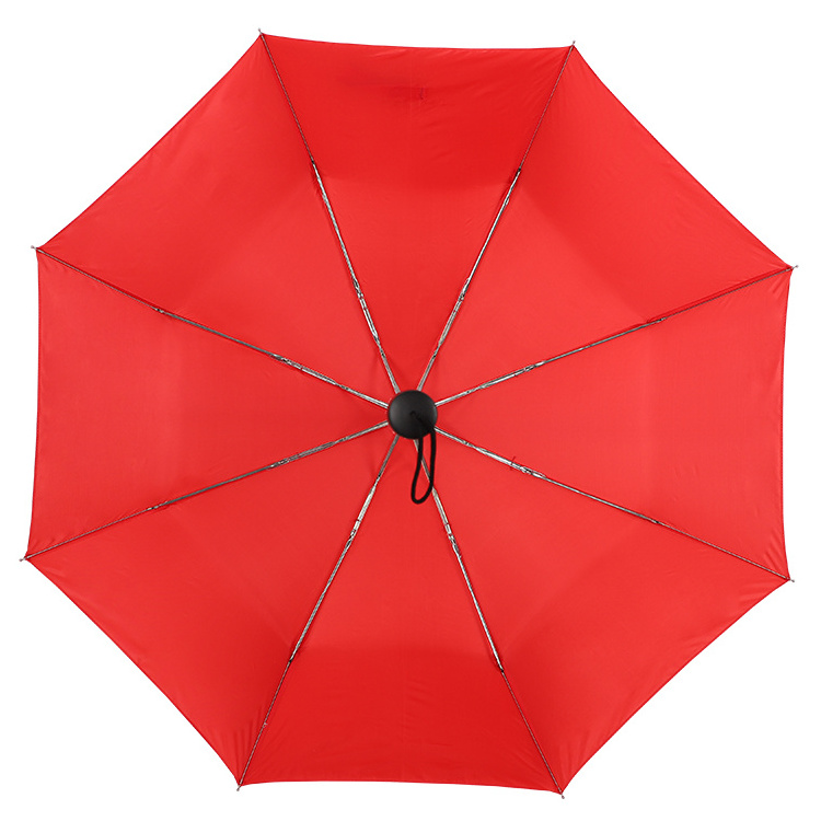 3 Fold Promotional Manual Open Cheapest Foldable Logo Print Disposable Umbrella