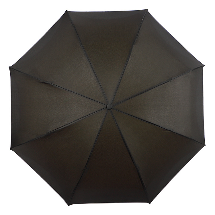 23 Inch Manual Open Auto Close Inverted Double Layer Reverse Umbrella With Reflective Piping LED Light