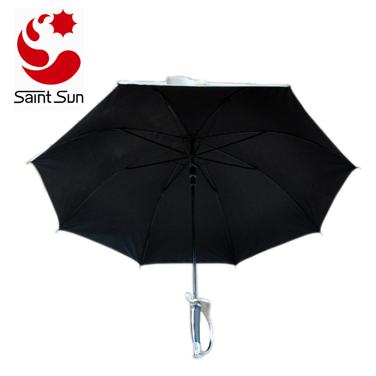 Knife Handle Japanese Samurai Sword Umbrella With Silver Golden Coating