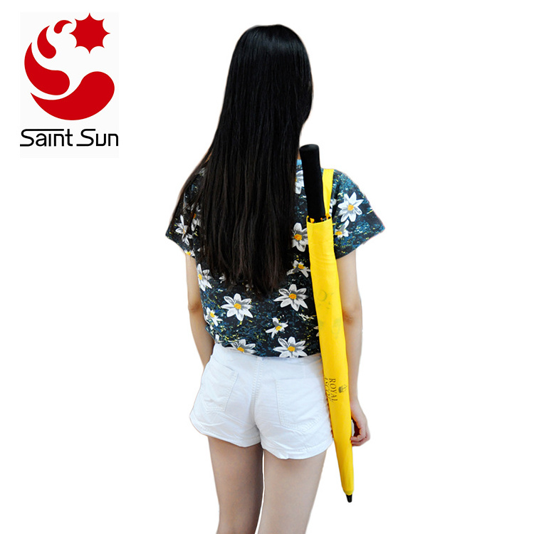 Make Your Own Umbrella Promotional Backpack Golf Umbrella With Shoulder Strap